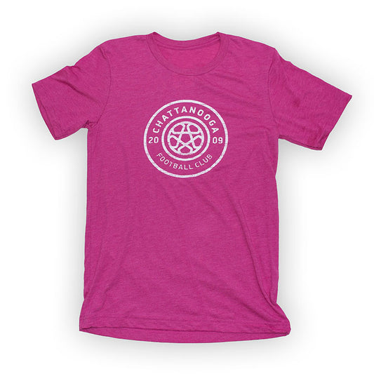 Youth Antiqued Logo T-Shirt (Berry Tri-Blend)