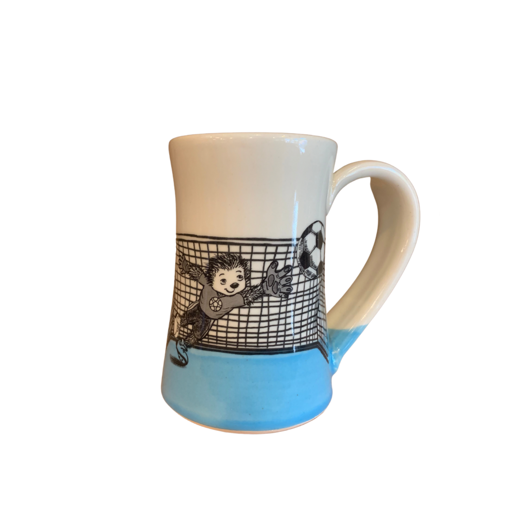 Field Trip Ceramic Latte Mug- Blue - Caribou Coffee