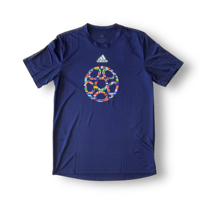 adidas Flag Ball Pre Game T-Shirt (Navy)