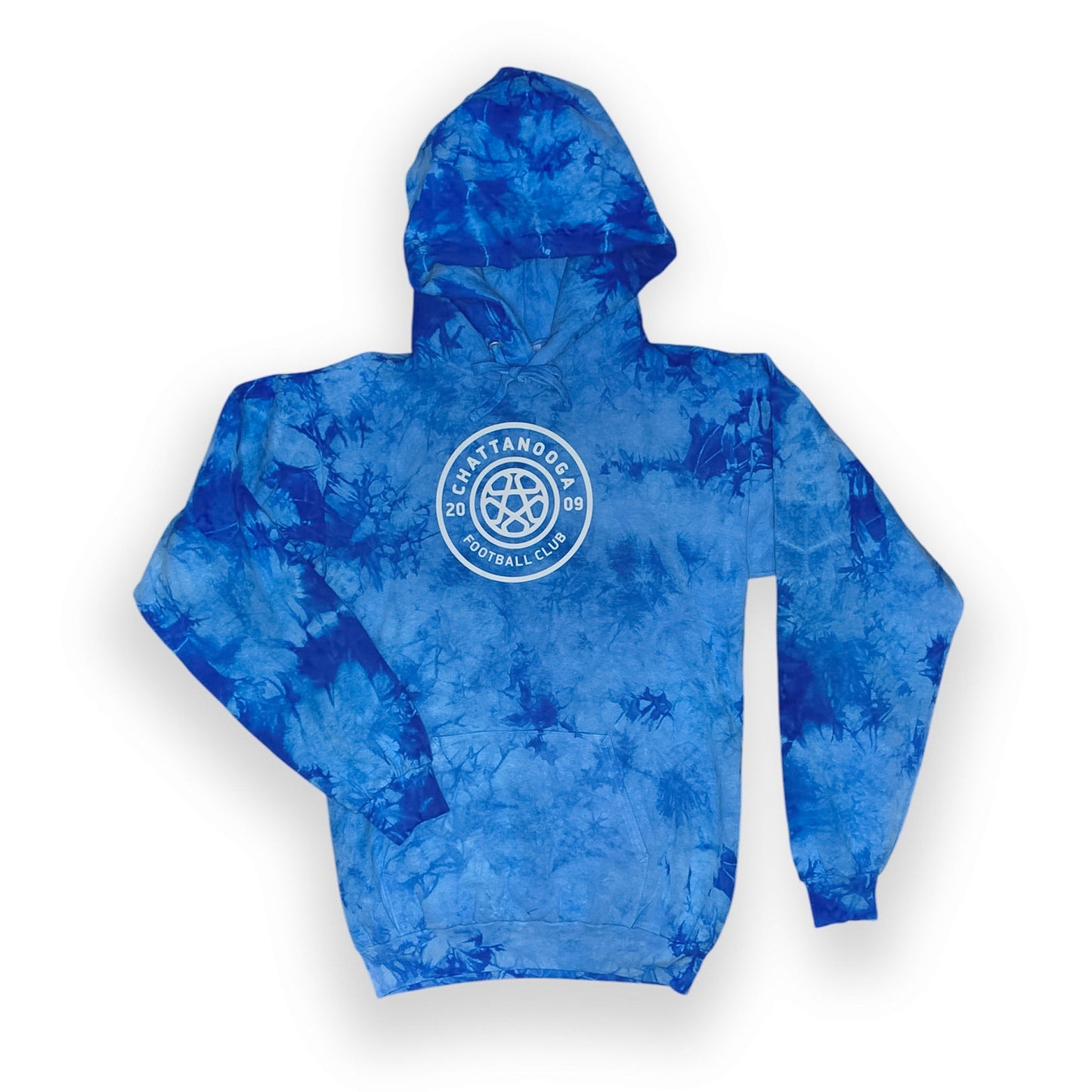 Classic Crest Tie-Dye Blue Hoodie