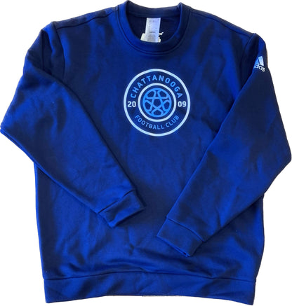 adidas Youth Fleece Crewneck (Navy)