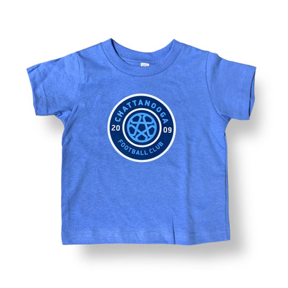 Toddler Tricolor Crest T-Shirt (Sky)