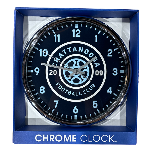 CFC Chrome Clock (12")