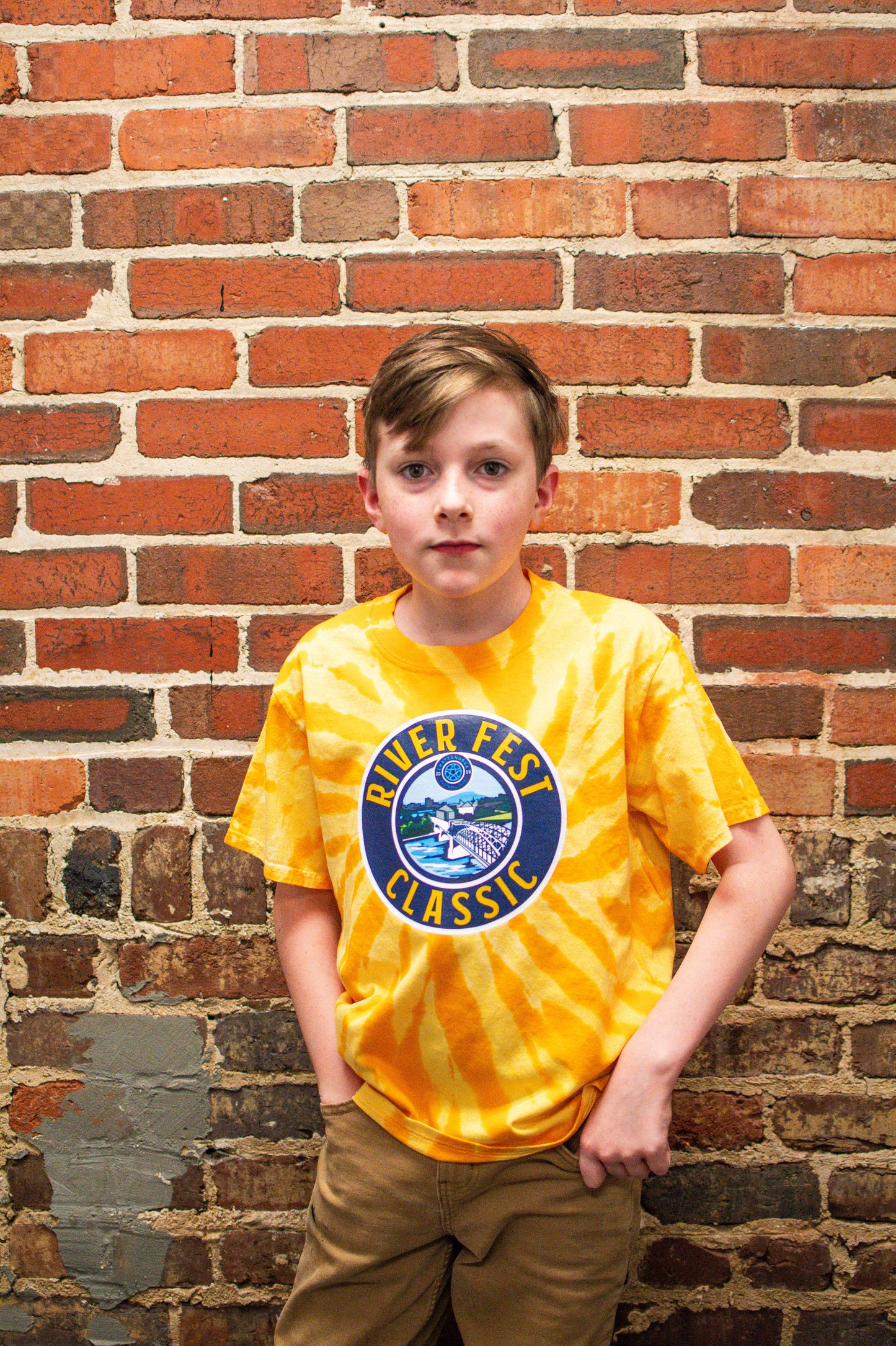 RiverFest Gold Tie-Dye T-Shirt