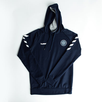 hummel Cotton Hoodie w/PVC Crest (Navy)