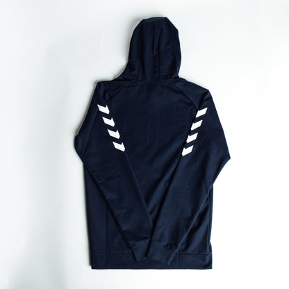 hummel Cotton Hoodie w/PVC Crest (Navy)