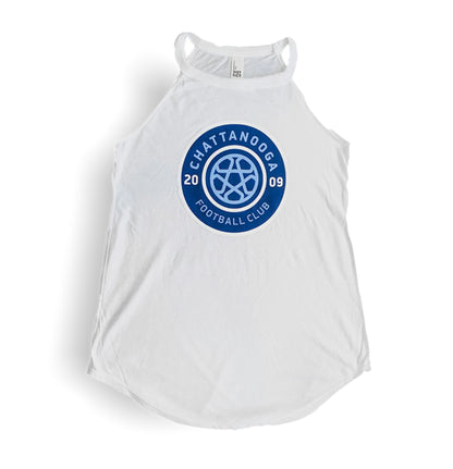 Women's Tricolor Rocker Tank (White)