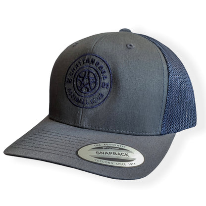 Cap - Mesh Snapback (Charcoal/Navy)