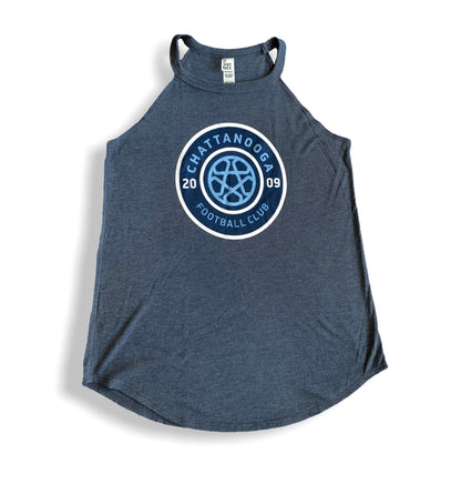 Women's Tricolor Rocker Tank (Navy)