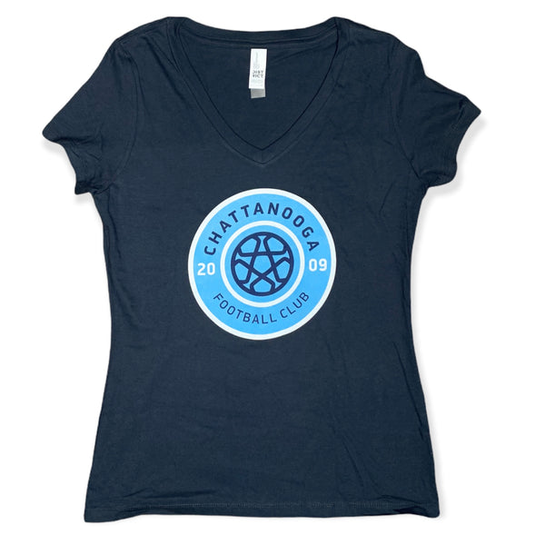 Women's Sky Crest V-Neck (Navy)