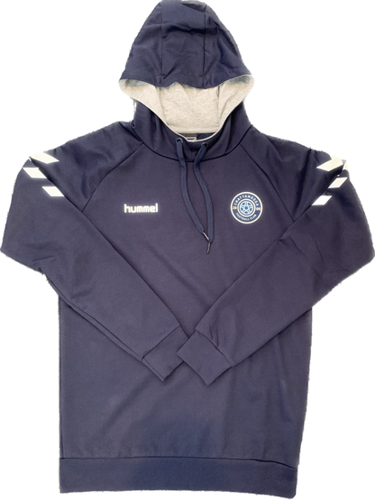 hummel Cotton Hoodie w/PVC Crest (Navy)